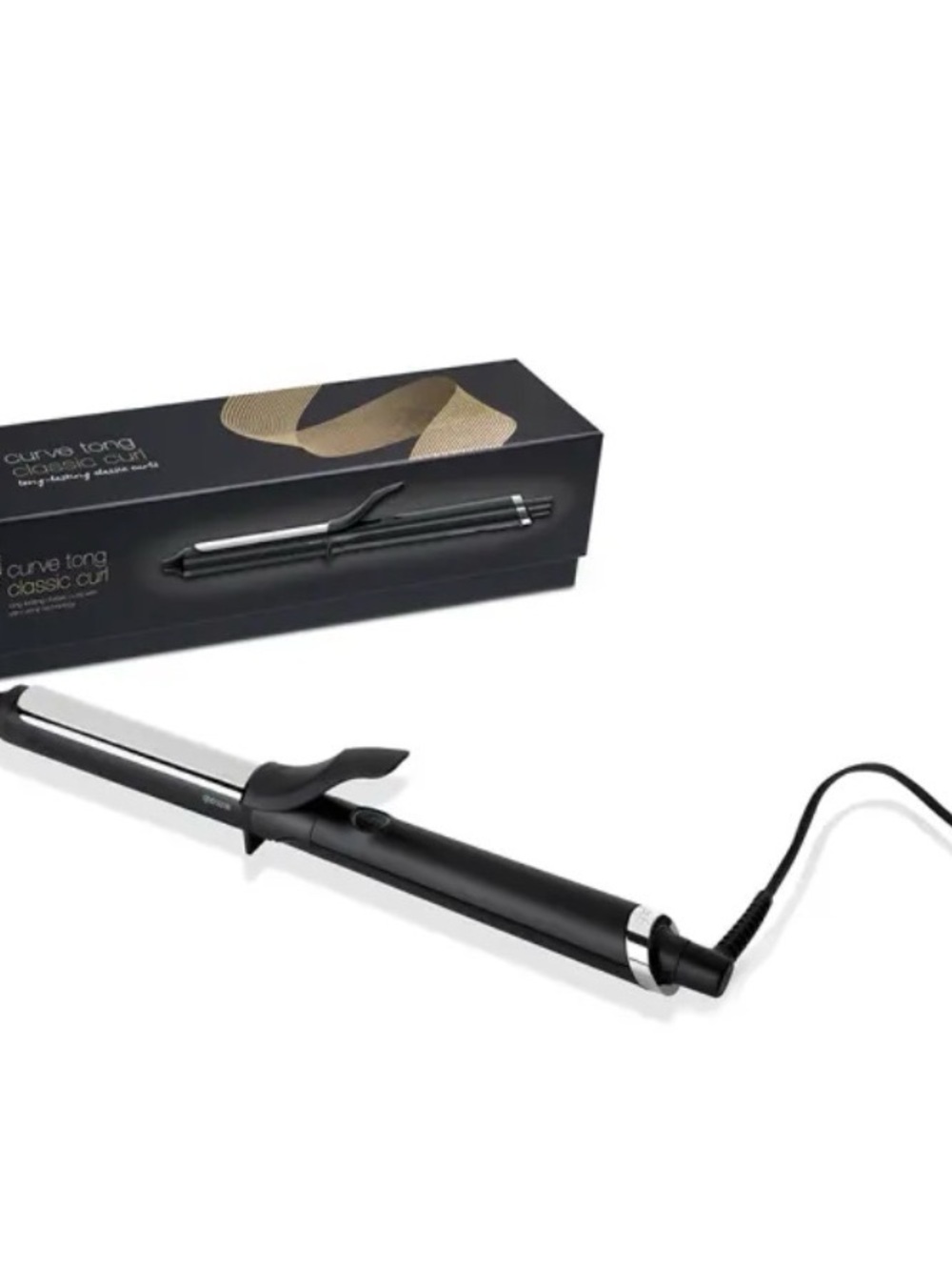 ghd Black Curling Tong with Silver Accents
